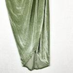 Baltic Born  Kourtney Velvet One Shoulder Midi Dress Sage Size Small NEW Stretch Photo 4