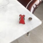 Vintage Red Dress Pin Photo 0