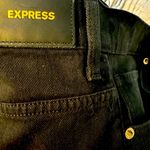 EXPRESS  black distressed jeans slim super high rise. Women’s size 14 Short Photo 1