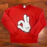 Disney Red  Mickey Mouse hand sweater Photo 0