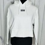 Adidas  Three Stripe Vocal White & Black Cropped Hoodie Sweatshirt Size S Photo 0