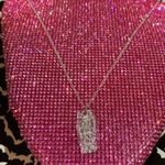 Boutique Skeleton Silver Glitter Coffin Halloween Costume Necklace Creepy Emo goth egirl Photo 4