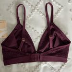 NWT Lively The Palm Lace Busty Bra Plum Wireless Bralette Purple Feminine Size 1 Photo 2