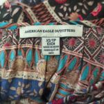 American Eagle  Outfitters Multi Pattern Short Sleeve Peasant‎ Blouse Size XS Photo 8
