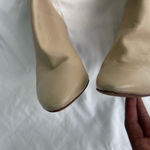 YSL Saint Laurent Ivory Leather Pull On Boots/Booties Cream Photo 5