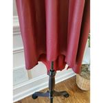 Boutique Eien Women Burgundy Polyester ShortSleeve RoundNeck Knee Length Dress S Photo 3