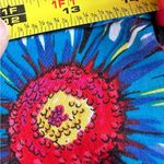 City Silk Midi Black W Red Pink Blue Yellow Sun Flowers SZ 6 Damage Last… Photo 11