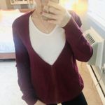 Urban Outfitters UO silence + noise maroon v neck cardigan Photo 1