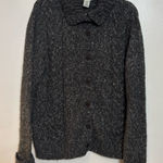 LL Bean Womens‎ Sweater Button Down Wool Blend Grampacore Brown Black Speckled L Size L Photo 0