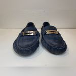 Coach  Women’s Nola Dark‎ Blue Suede Loafers Size 6.5 B Photo 2