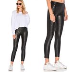 Free People Black Faux Leather Never Let Go Leggings Size 27 Photo 1