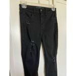 Hollister Womens Black Jeans Sz 0 Long High Rise Super Skinny Distressed Ripped Photo 8