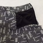 Armani Exchange Black & White Pleated Mini Knit Skirt Photo 9