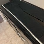 Good American  Heavy Rib Slim Strght Pant black Elasticized Waist Zippered Cuff Photo 6