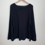 Naked Cashmere Blue Rib Bell Sleeve Cashmere Sweater Womens XS Photo 2