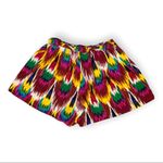 Alice + Olivia  Ikat Tribal Wave Print Silk Shorts, Size S Photo 3