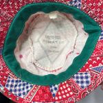 VTG 70s Red White Blue Bandana Print Bucket Hat Crushable Paisley Check Retro Photo 4