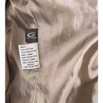 Kenneth Cole New York beige trench coat medium single-breasted full zip front Photo 7