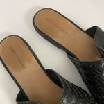 Salt + Umber Black Woven Leather Weaves Mules Slip On Flats Women’s 9 Feminine Photo 4