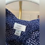 A New Day  Blouse Navy White Cottagecore Summer Festival Preppy Sleeveless S Photo 3