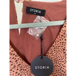 Storia  Tiered Mini Romper Ruffle Spring Summer Brunch Beach Resort Vaca Travel M Photo 4