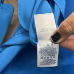 Lands' End  Women's Bracelet Sleeve Blouse Top Siam Blue 12 Photo 6