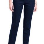 Talbots  Crop Pants Pique Rick-Rack Navy Slim Crop Pants Size 10 Photo 0