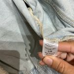 Miou Muse Denim Sherpa Trim Jacket Sz S Blue Photo 5