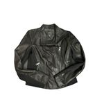 Andrew Marc Women's S  New York Womens Black Leather Off Center Zip Jacket Coat p Photo 9