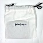 Palm Angels Palm Beach Leather Card Holder Ruby Gold NEW Photo 10