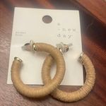 A New Day Rattan nickel free earrings hoop fashion jewelry New Size OS Photo 1