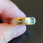 infinity 6mm golden X promise ring Photo 4