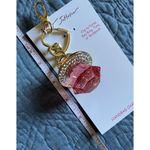 Betsey Johnson Pink Crystal Ring Pop Purse Charm Clip Key Ring Nwt Photo 5