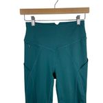 NWOT Free People Movement High Rise Zip Pocket Leggings in Teal Size S Blue Photo 2