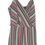 Trixxi ‎ Striped Cami Romper V Neck XS Womens Adjustable Straps Elastic Waist Photo 0