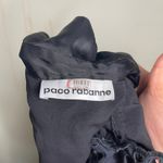 Paco Rabanne Black Eyelet Sleeve MIDI Button front dress sz 34 US 2 Blue Photo 2