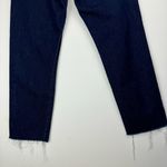 Mango Womens Havana Straight Leg Jeans Sz 1 Dark Wash Button Fly Raw Hem Photo 13