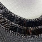 ASTR  Black Shiny Sequin Beaded Neckline Bodycon Mini Dress Small Photo 2