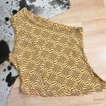 FREE PEOPLE Yellow One Shoulder Asymmetrical Shirt Size Large NWOT Photo 6