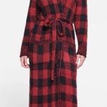 SKIMS  Cozy Robe Color Brick Buffalo Check With Pockets Size S/M NWT $128 Photo 0