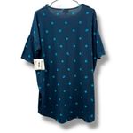 LuLaRoe  Irma Navy Blue‎ & Blue Polka Dot Short Sleeve High-Low Hem Top Sz S NEW Photo 1