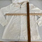 LL Bean 1912 Organic Cotton Full Zip Hoodie Sweatshirt White Womens Large Photo 10
