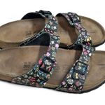 Birkenstock Birkis Double Strap Floral Sandal Size 9 Made In Germany Photo 2