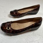 Clarks Collection Womens Tortoiseshell Patent Ballet Flats Shoes Size 7M Photo 1