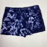 Gap  Patch Pocket Tie-Dye Indigo Navy Blue Shorts Women's Size 6 Tall Photo 5
