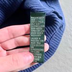 Ralph Lauren Lauren  Navy Ribbed Knit Tie-Front Sweater Shirt Size Large Photo 7