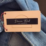 Denim Blvd . Denim Button-Up Vest with Strappy Back NWT Sz Large Cropped Vest Photo 7