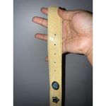 Western Belt Sz L Turquoise Concho Silver Yellow Leather Snakeskin 36.5" Photo 6