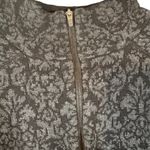 Akini Black & Gray Floral Mock Neck Long Sleeve 1/4 Zip Sweater Dress Women Sz S Photo 5