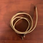 Brown thin belt Tan Photo 2